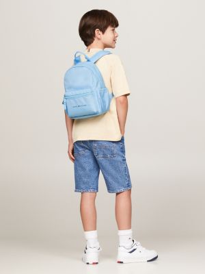 mochila essential de niños con logo azul de unisex infantil tommy hilfiger