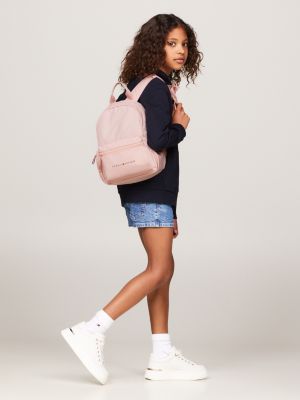 mochila essential de niños con logo rosa de unisex infantil tommy hilfiger