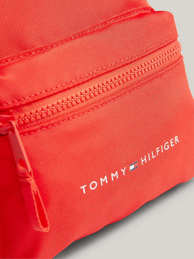 red kids' essential small backpack for kids unisex tommy hilfiger