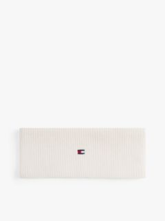 Kids' Essential Flag Embroidery Headband — White 1