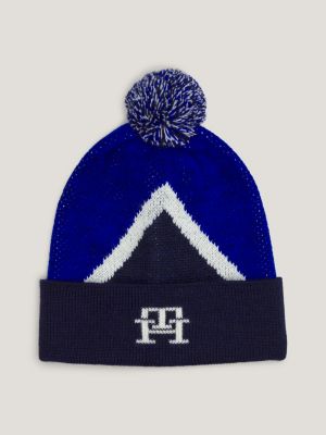 Blue tommy top hilfiger beanie