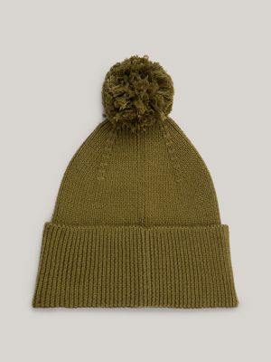 Tommy Hilfiger FESTIVE LUXE BEANIE POMPOM - Bonnet - oat milk/écru 