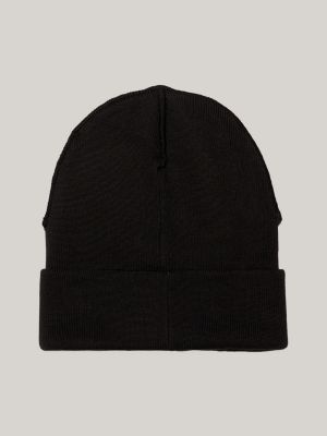 Gebreide beanie met geborduurd New York-logo | ZWART | Tommy Hilfiger