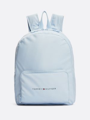 blue kids' essential logo dome backpack for kids unisex tommy hilfiger