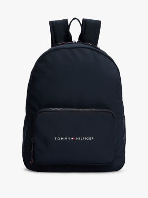 blue kids essential kuppelförmiger logo-rucksack für unisex kinder - tommy hilfiger