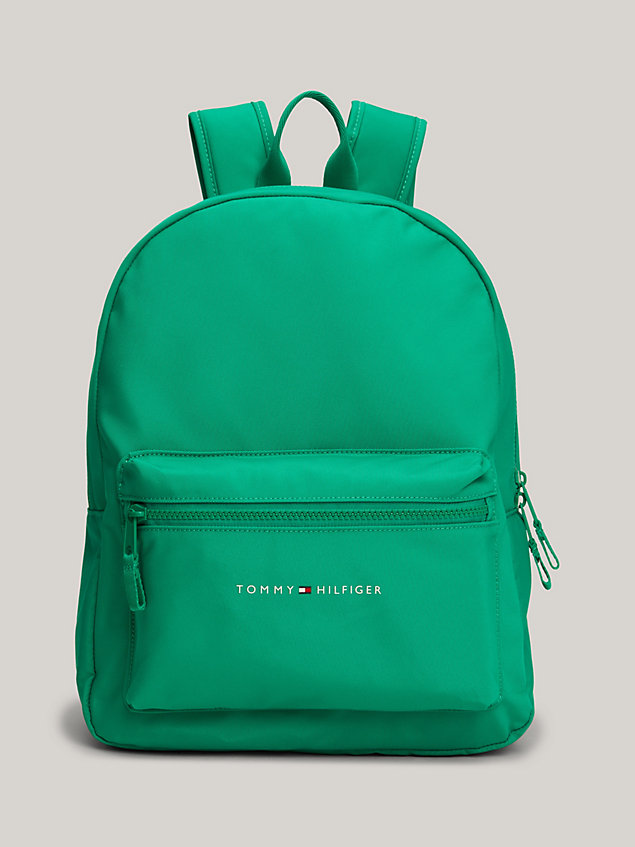green kids' essential backpack for kids unisex tommy hilfiger