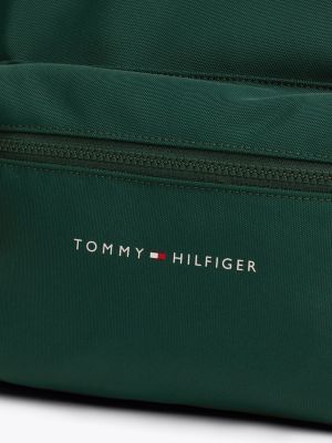 green kids' essential logo dome backpack for kids unisex tommy hilfiger