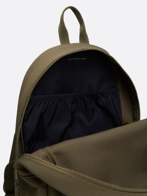 green kids' essential logo dome backpack for kids unisex tommy hilfiger