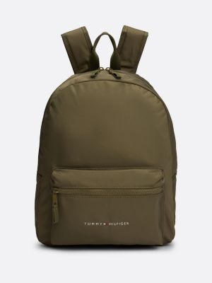 green kids' essential logo dome backpack for kids unisex tommy hilfiger