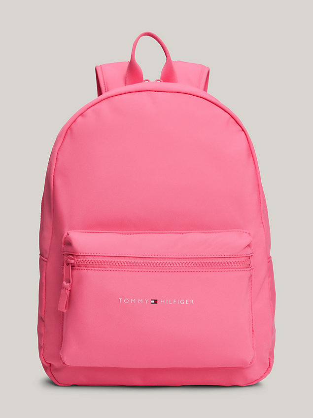 pink kids' essential backpack for kids unisex tommy hilfiger