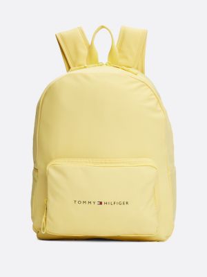 yellow kids essential rugzak met logo en bol-design voor kinderen unisex - tommy hilfiger