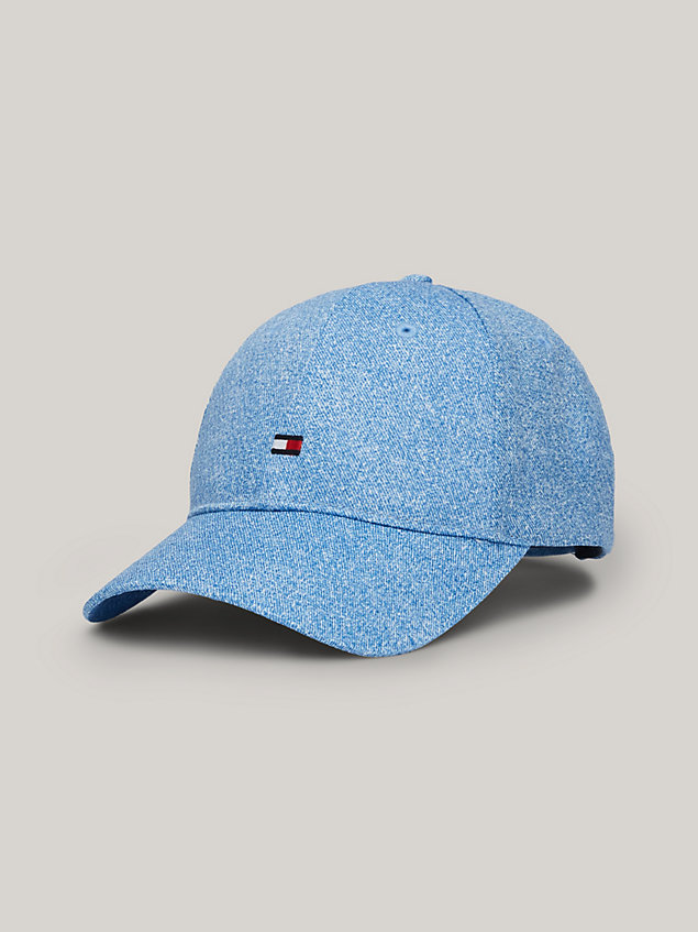 gorra de niños essential con logo bordado denim de kids unisex tommy hilfiger