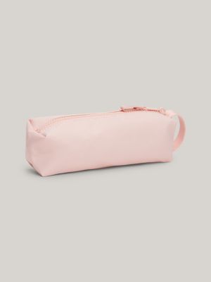 roze kids essential etui met logo voor kinderen unisex - tommy hilfiger