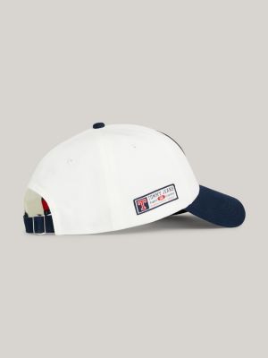cappello tommy jeans international games color block bianco da unisex tommy jeans