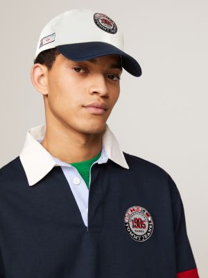 cappello tommy jeans international games color block bianco da unisex tommy jeans