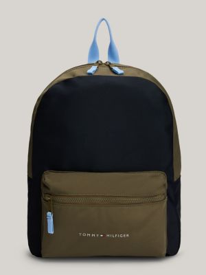 Kids Essential Signature Colour Blocked Backpack Blue Tommy Hilfiger