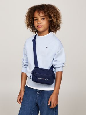 camera bag essential bambino/a blu da gender-inclusive bambini tommy hilfiger