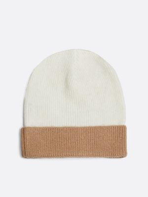 white kids' hilfiger monotype beanie for kids gender inclusive tommy hilfiger