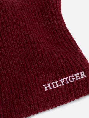 écharpe tube hilfiger monotype pour enfant red pour enfants genre inclusif tommy hilfiger