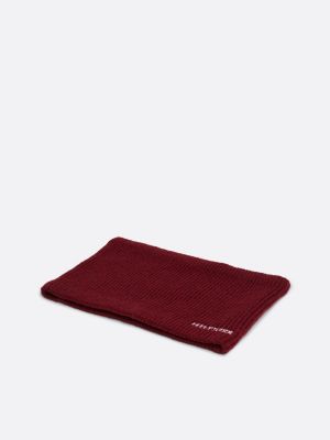 écharpe tube hilfiger monotype pour enfant rouge pour enfants genre inclusif tommy hilfiger