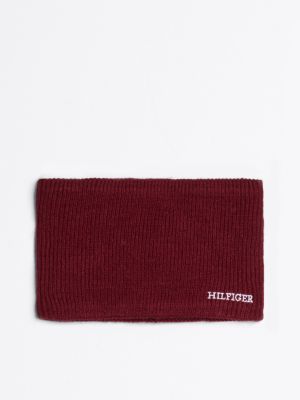 écharpe tube hilfiger monotype pour enfant red pour enfants genre inclusif tommy hilfiger