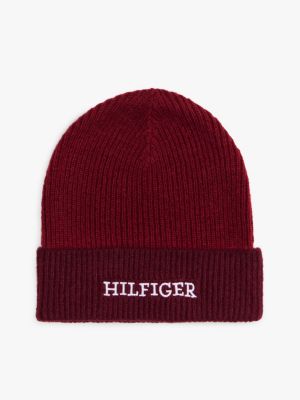 braun kids hilfiger monotype beanie und schal im set für gender-inclusive kinder - tommy hilfiger