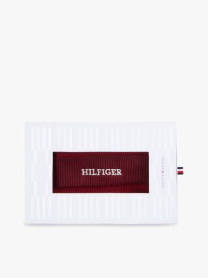 braun kids hilfiger monotype beanie und schal im set für gender-inclusive kinder - tommy hilfiger