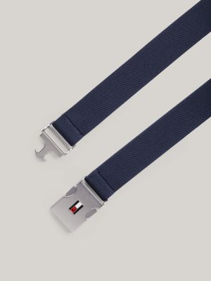 blue kids' essential fast-release clip belt for kids gender inclusive tommy hilfiger