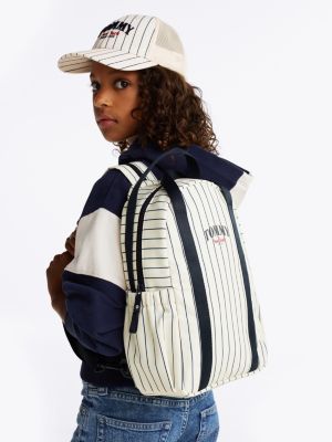 multi kids' varsity stripe backpack for kids gender inclusive tommy hilfiger