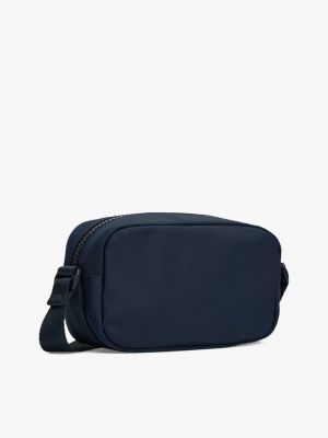 blau kids varsity crossbody-tasche mit streifen für gender-inclusive kinder - tommy hilfiger