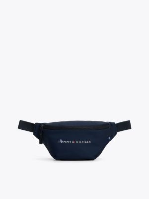 blue kids' essential logo bum bag for kids gender inclusive tommy hilfiger