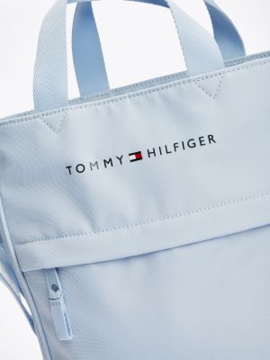 blue kids' essential logo shoulder bag for kids gender inclusive tommy hilfiger