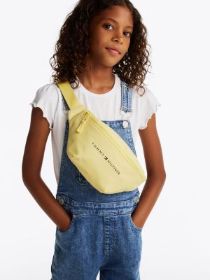 sac banane essential à logo pour enfant jaune pour enfants genre inclusif tommy hilfiger