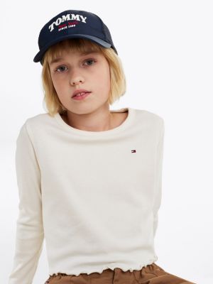 casquette trucker varsity pour enfant bleu pour enfants genre inclusif tommy hilfiger