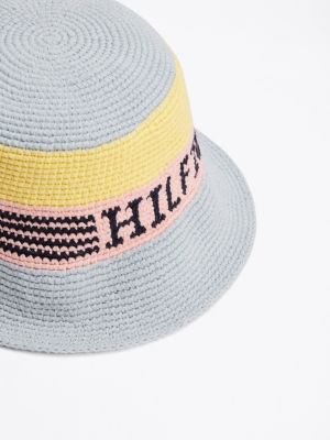 multi kids' logo dome bucket hat for kids gender inclusive tommy hilfiger