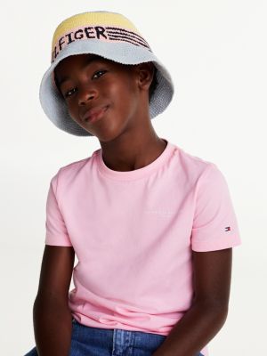 multi kids' logo dome bucket hat for kids gender inclusive tommy hilfiger