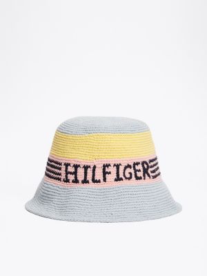 multi kids' logo dome bucket hat for kids gender inclusive tommy hilfiger