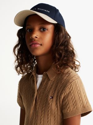 multi kids' essential colour-blocked baseball cap for kids gender inclusive tommy hilfiger