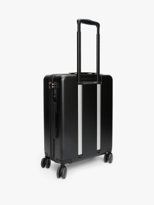 black hard shell cabin suitcase for adults gender inclusive tommy hilfiger