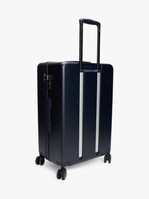 blue logo hard shell suitcase for adults gender inclusive tommy hilfiger