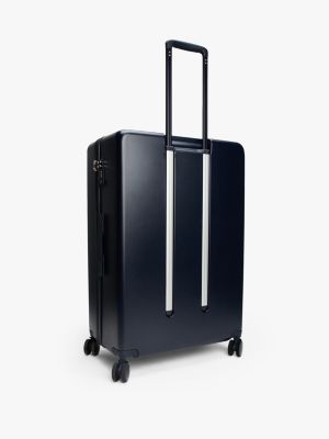 blue signature hard shell suitcase for adults gender inclusive tommy hilfiger