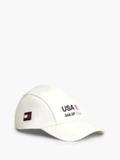 Tommy x U.S. Sail GP Team Water Repellent Baseball Cap — White 1