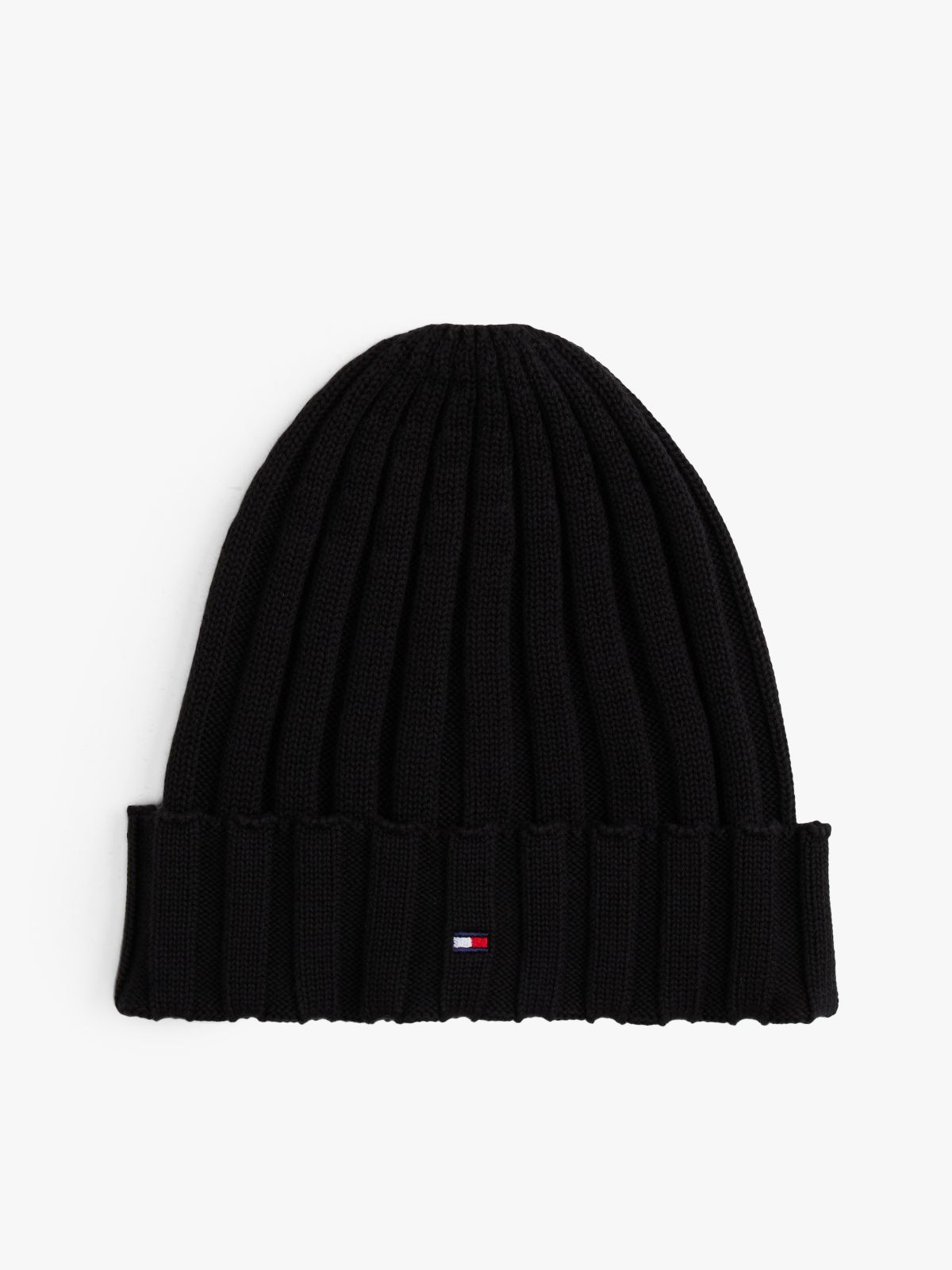 Flag Embroidery Beanie And Gloves Gift Set — Black