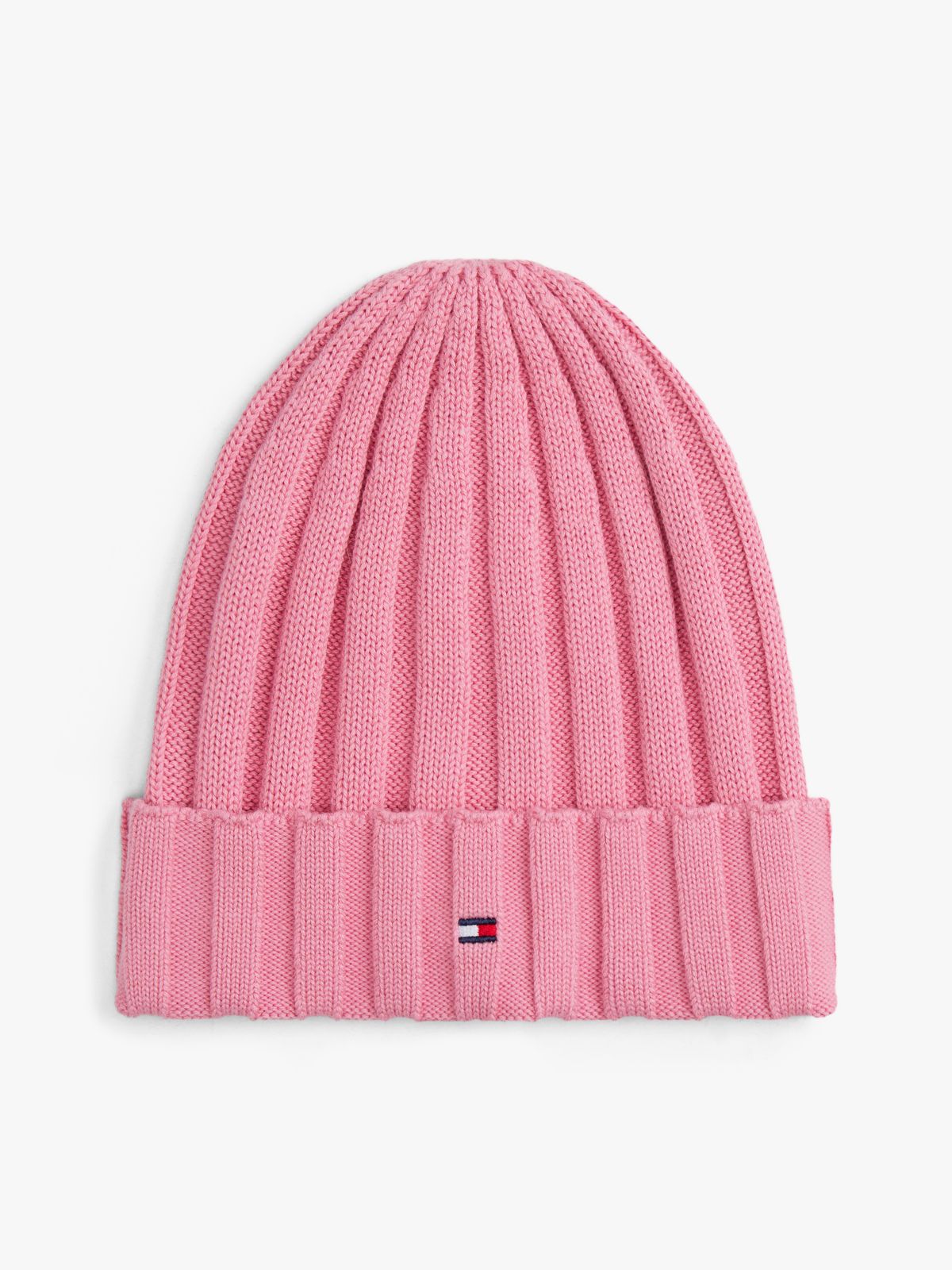 Flag Embroidery Beanie And Gloves Gift Set — Pink