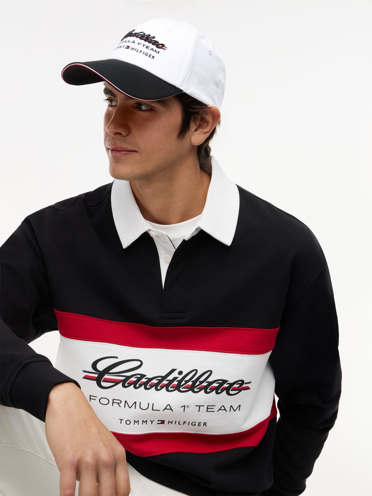 TH x Cadillac Formula 1® Team Logo Baseball Cap — White