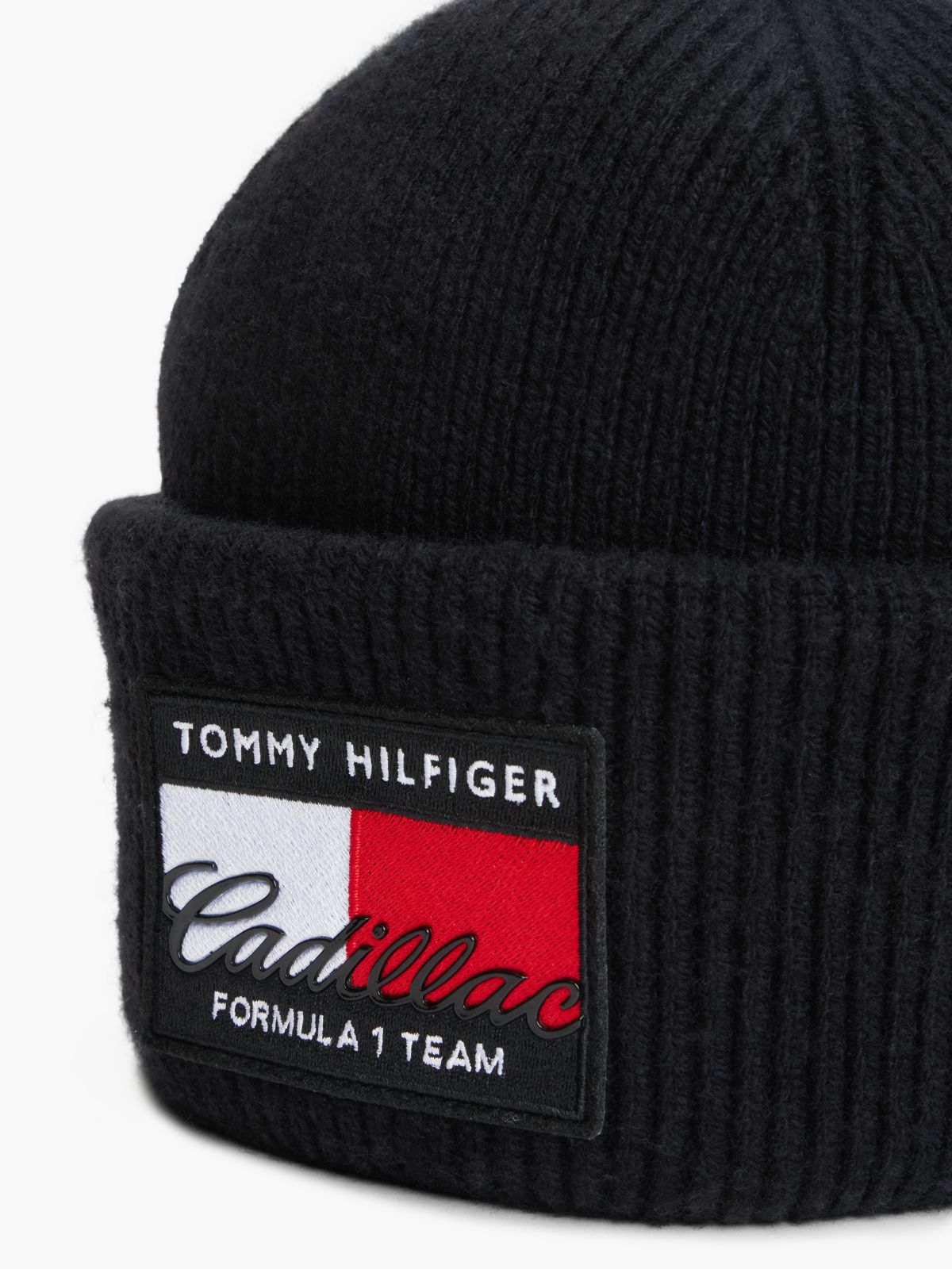 TH x Cadillac Formula 1® Team Flag Logo Beanie — Black