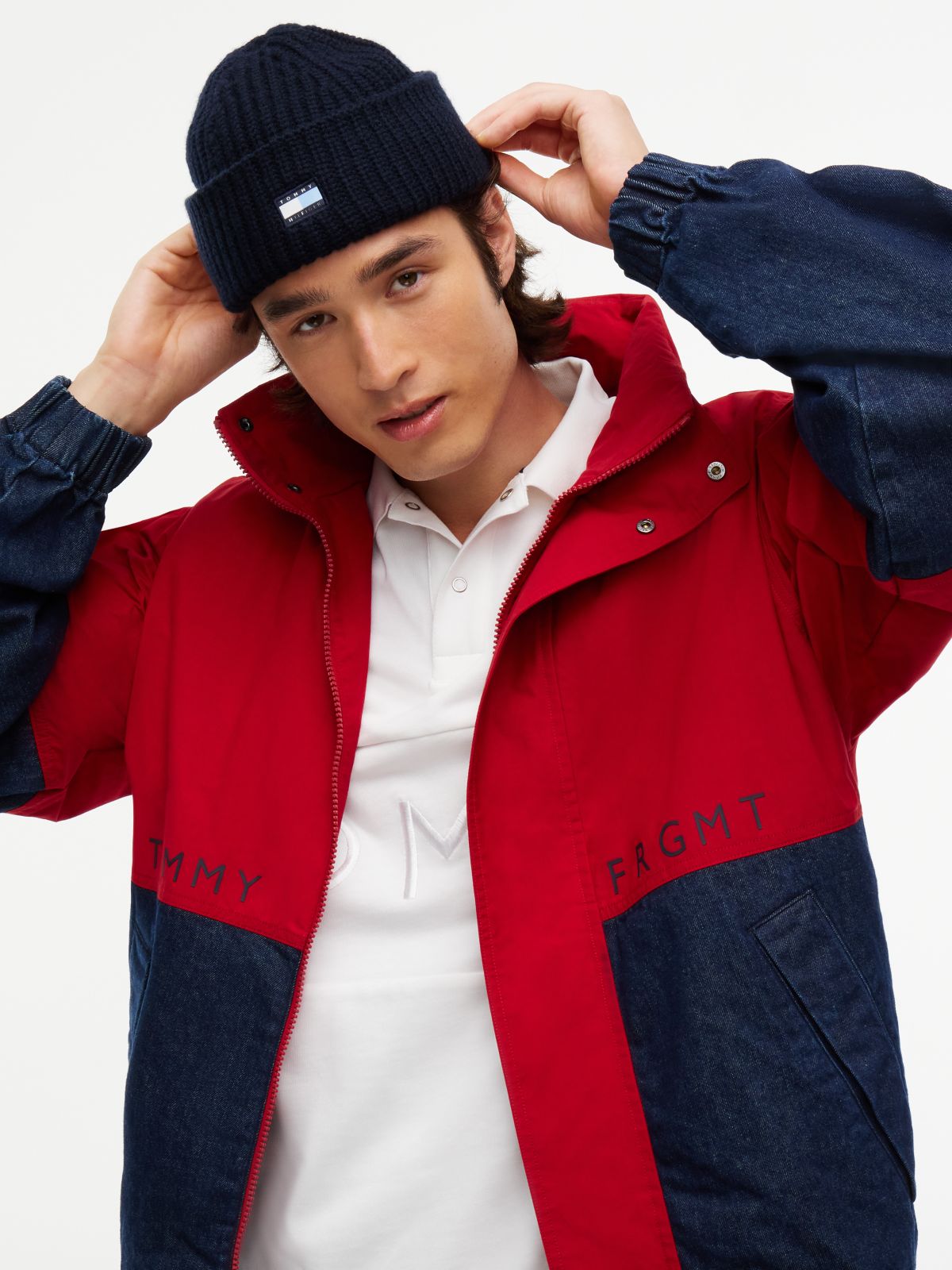 Tommy Hilfiger x FRGMT Pure Wool Short Beanie — Blue