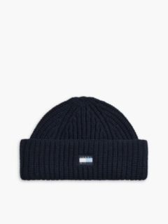 Tommy Hilfiger x FRGMT Pure Wool Short Beanie — Blue 1