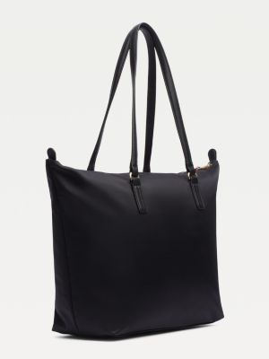 Nylon Blend Tote | BLACK | Tommy Hilfiger