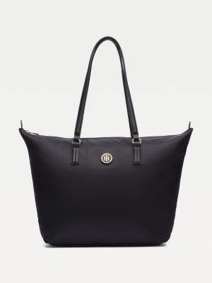 Nylon Blend Tote | BLACK | Tommy Hilfiger